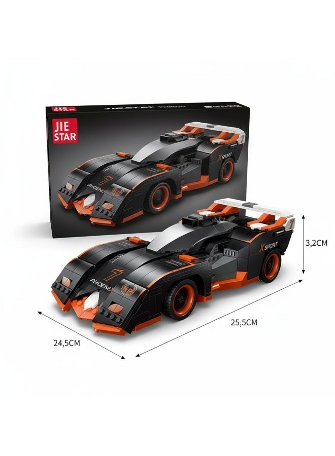 جي ستار مكعبات بناء سيارة سباق فينكس-7 من جي ستار (567 قطعة) - تحكم عن بعد وبلوتوث - Image 2